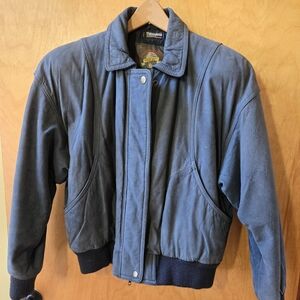 Vintage leather suede woman's jacket